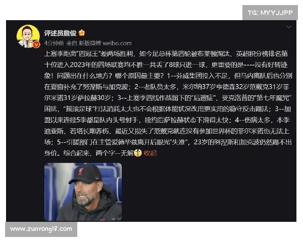 詹俊分析利物浦防线问题 新赛季防守压力增大需提升稳定性